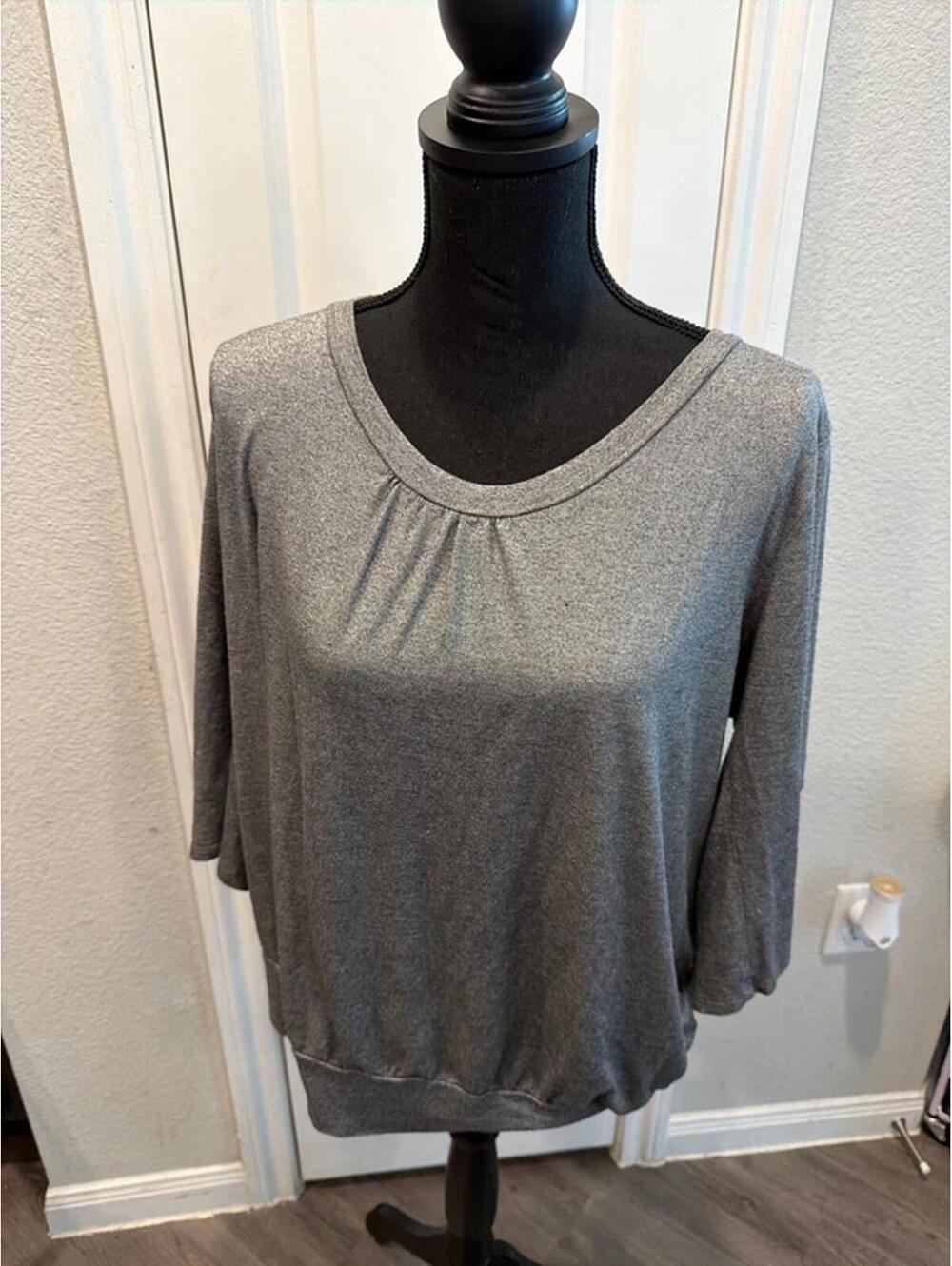 Old Navy Women's Gray Long Sleeve Top XL